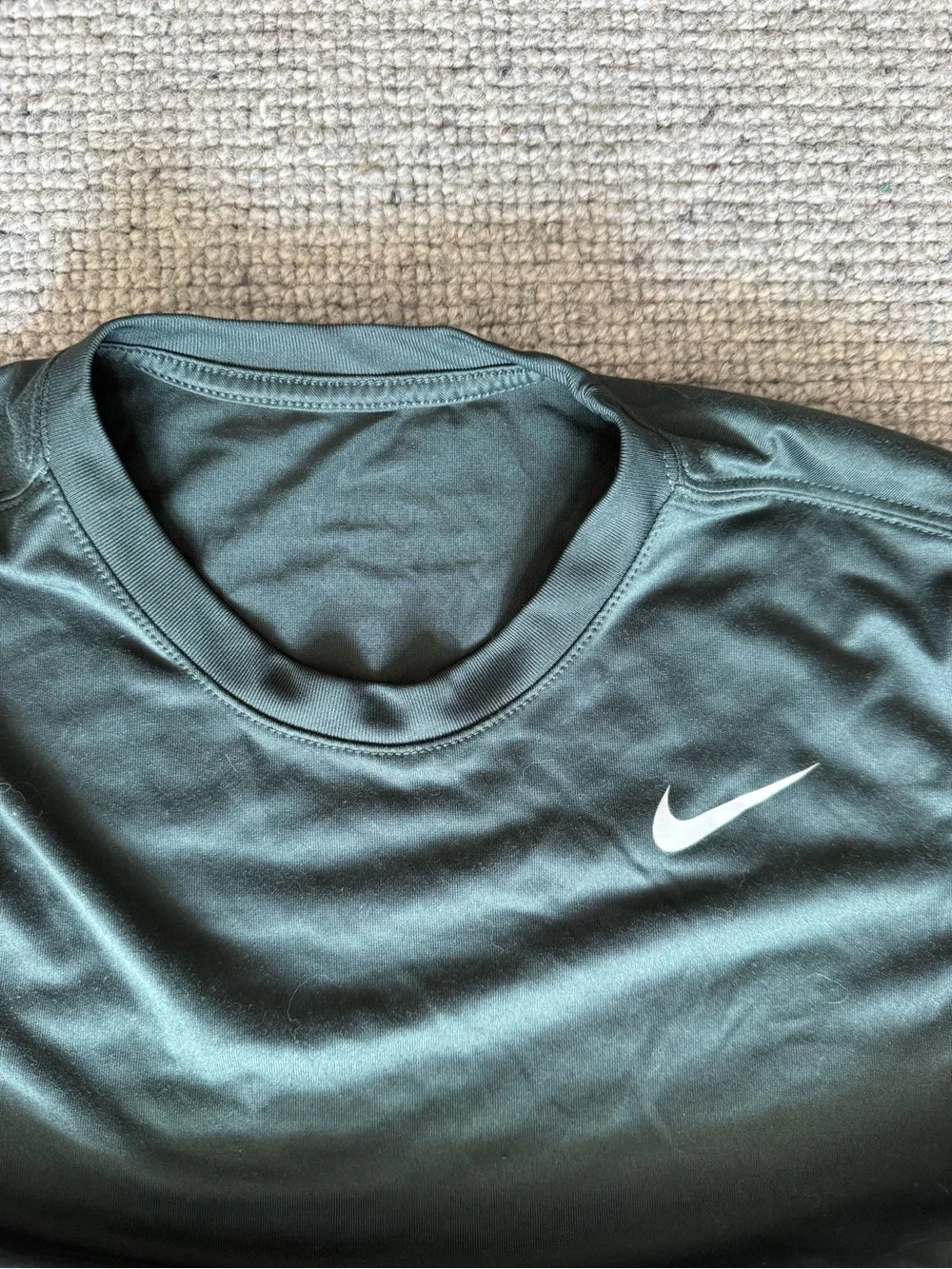 Nike Men's Dri-Fit Legend Workout Gym Tennis T-Shirt Short Sleeve Crew S Green